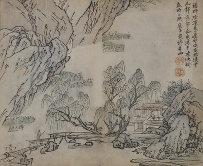 Leaf from the Mustard Seed Garden Manual of Painting Jieziyuan huazhuan by Wang Gai