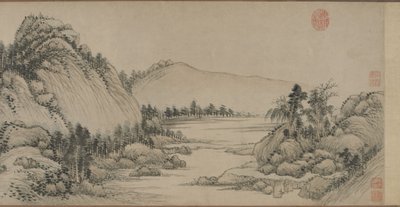 Dwelling in the Fuchun Mountains after Huang Gongwang, Qing Dynasty, 1672 by Wang Hui