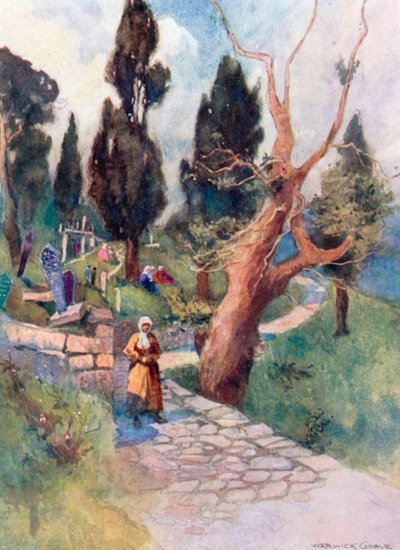 Cemetery at Eyoub by Warwick (after) Goble
