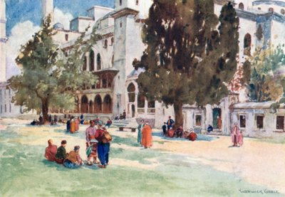 Court of the Suleimaniyeh by Warwick (after) Goble