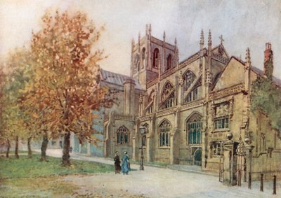 Sherborne Abbey from the South-East by Warwick (after) Goble