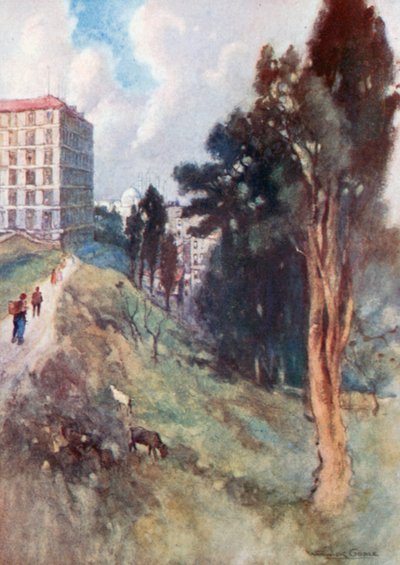 View from an Old Cemetery by Warwick (after) Goble