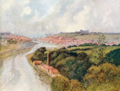 Whitby Abbey and Town by Warwick (after) Goble