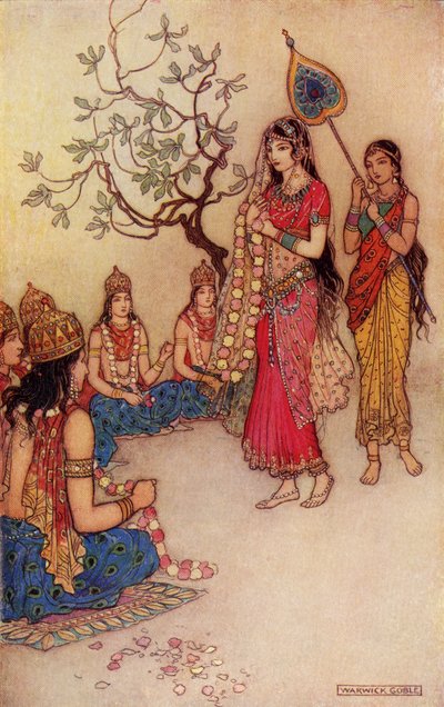 Damatanti Choosing a Husband, illustration from 