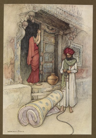 They Then Set Out on Their Journey, from Folk-Tales of Bengal by Warwick Goble