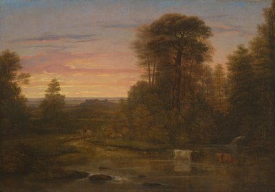 A Landscape after Sunset by Washington Allston