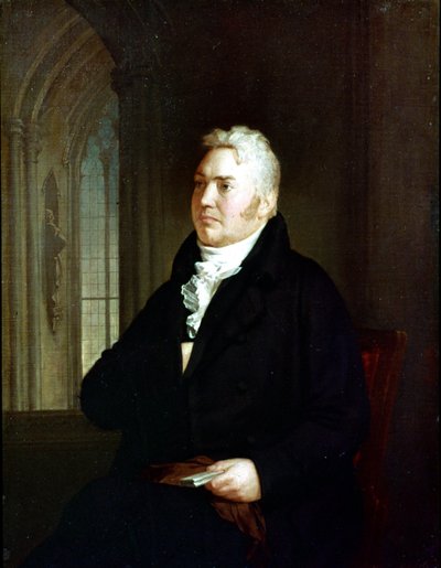 Portrait of Samuel Taylor Coleridge (1772 - 1834). by Washington Allston