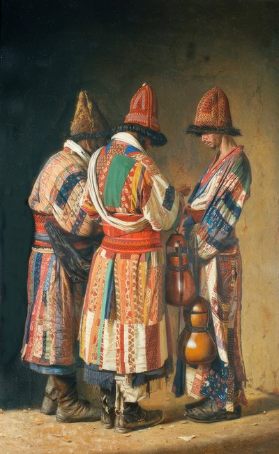 Dervishes in Holiday Costumes (Tashkent) by Wassili W. Werestschagin