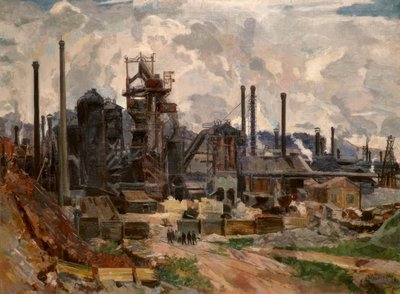 The Steelworks in Chusovoy by Wassili Wassiljewitsch Krajnew