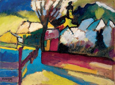 Autumn Landscape with Tree by Wassily Kandinsky