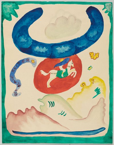 Design for the Cover of the Almanac "Der Blaue Reiter" by Wassily Kandinsky