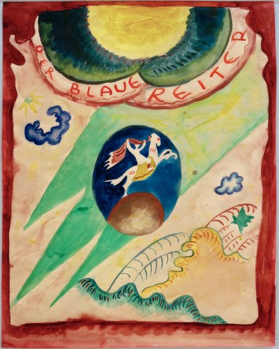 Design for the Cover of the Almanac Der Blaue Reiter by Wassily Kandinsky