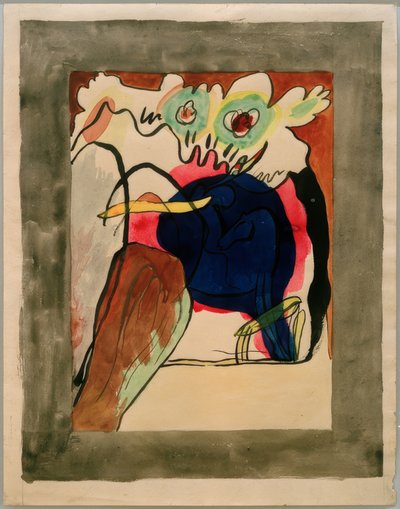 Design for the Cover of the Almanac Der Blaue Reiter by Wassily Kandinsky