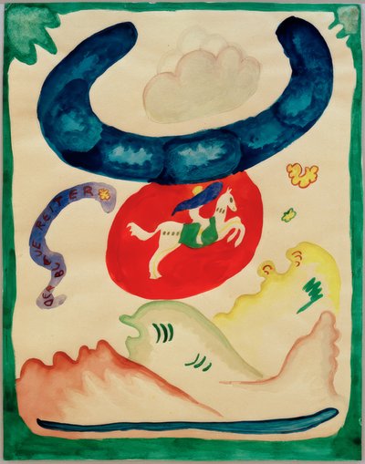 Design for the Cover of the Almanac Der Blaue Reiter by Wassily Kandinsky