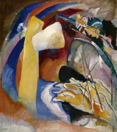 Design for Painting with White Form. 1913 by Wassily Kandinsky