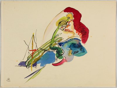 Study for “Composition VII”, also called “For Composition 7 (Fragment)” by Wassily Kandinsky