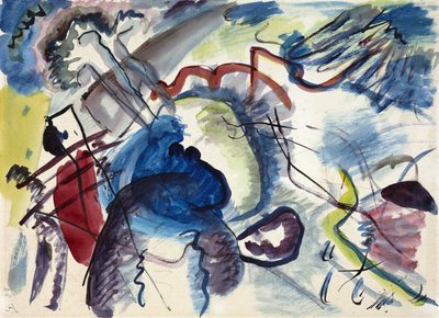 Sketch for Painting with White Border by Wassily Kandinsky
