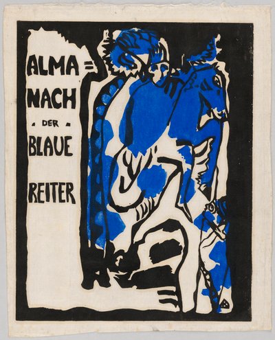 Woodcut for the almanac "Der Blaue Reiter" by Wassily Kandinsky