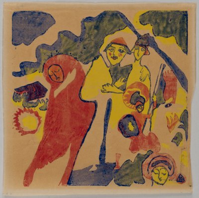Sounds p. 85 (Farmer and Student) by Wassily Kandinsky