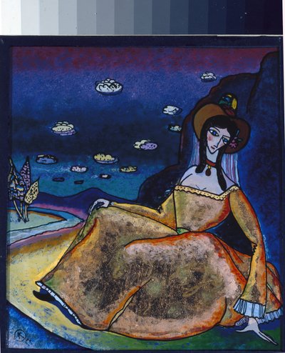 The Lady in Her Golden Dress by Wassily Kandinsky