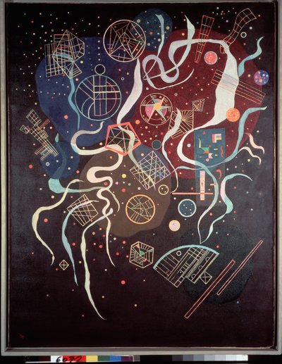 The Movement. Non-representative Composition. Painting by Vassily Kandinsky by Wassily Kandinsky