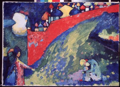 Fate. A Red Wall by Wassily Kandinsky