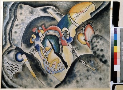 The Black Line. Painting by Vassily Kandinsky by Wassily Kandinsky
