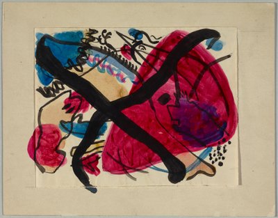 With Black Diagonals by Wassily Kandinsky