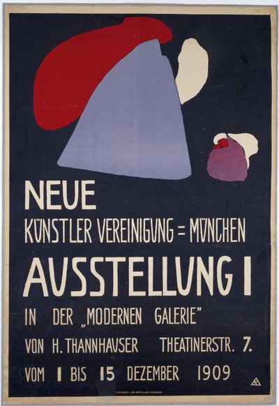 Poster for the First Exhibition of the New Artists