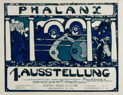 Poster for the 1st Exhibition of the Phalanx, 1901 by Wassily Kandinsky