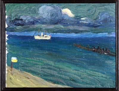 Rapallo. Landscape with a Steamboat by Wassily Kandinsky