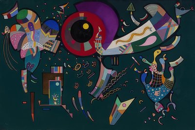 Around the Circle (Autour du cercle). 1940 by Wassily Kandinsky