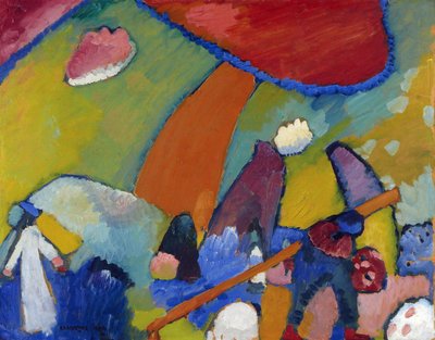 Beach Scene by Vassily Kandinsky by Wassily Kandinsky