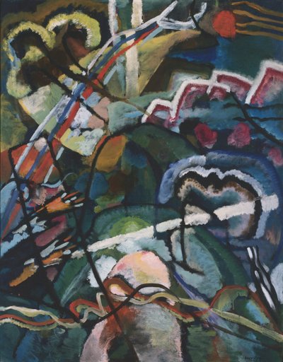 Sketch I for Painting with White Border by Wassily Kandinsky