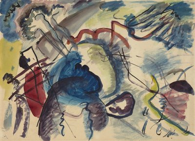 Sketch for Painting with White Border, 1913 by Wassily Kandinsky