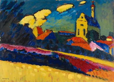 Study for Murnau - Landscape with Church, 1909 by Wassily Kandinsky