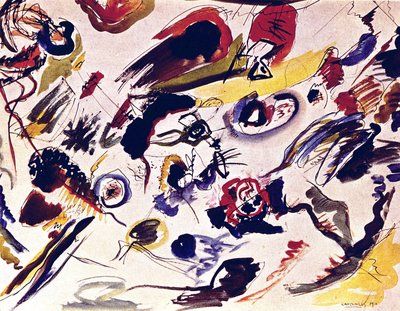 The first abstract watercolor by Wassily Kandinsky