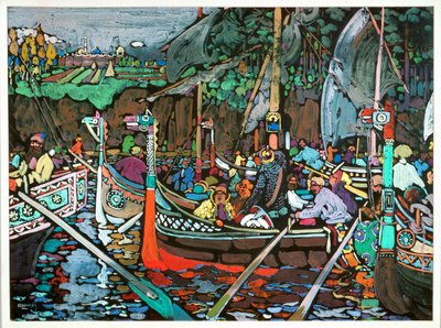 The Song of the Volga by Wassily Kandinsky