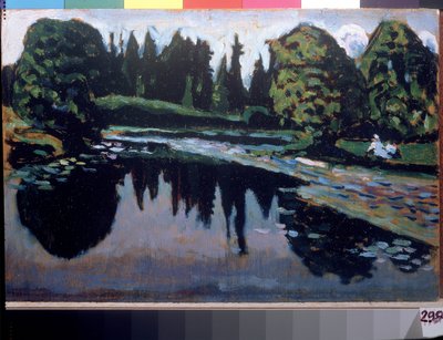 A river in summer by Wassily Kandinsky