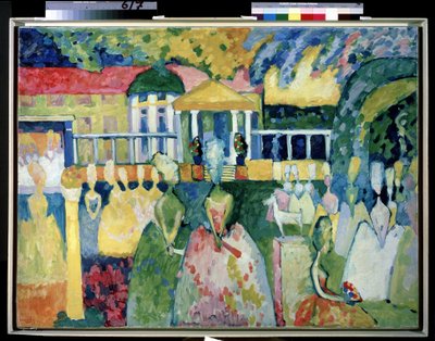 Women in Crinolines by Wassily Kandinsky