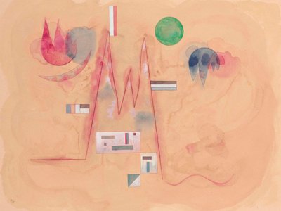 Zigzag in Soft Surroundings, 1933 by Wassily Kandinsky
