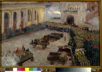 The February Revolution in Moscow by Wassily Meshkov
