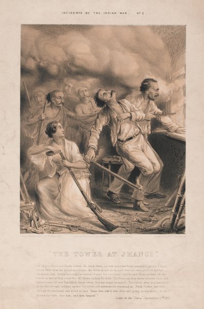 The Tower at Jhansi by Watts (after) Phillips