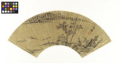 Landscape with Lake and three Boats by Wen Zhengming