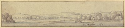 A Danube Landscape by Wenceslaus Hollar