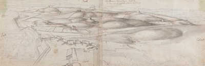 A View from Peterborough Tower at Tangier by Wenceslaus Hollar