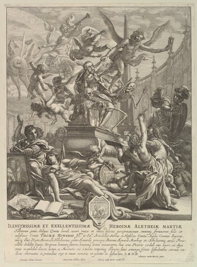 Allegory on the Death of the Earl of Arundel by Wenceslaus Hollar