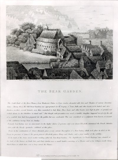 Bear Garden by Wenceslaus Hollar