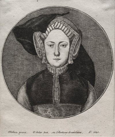 Catherine of Aragon by Wenceslaus Hollar