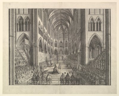 Coronation Procession of Charles II by Wenceslaus Hollar